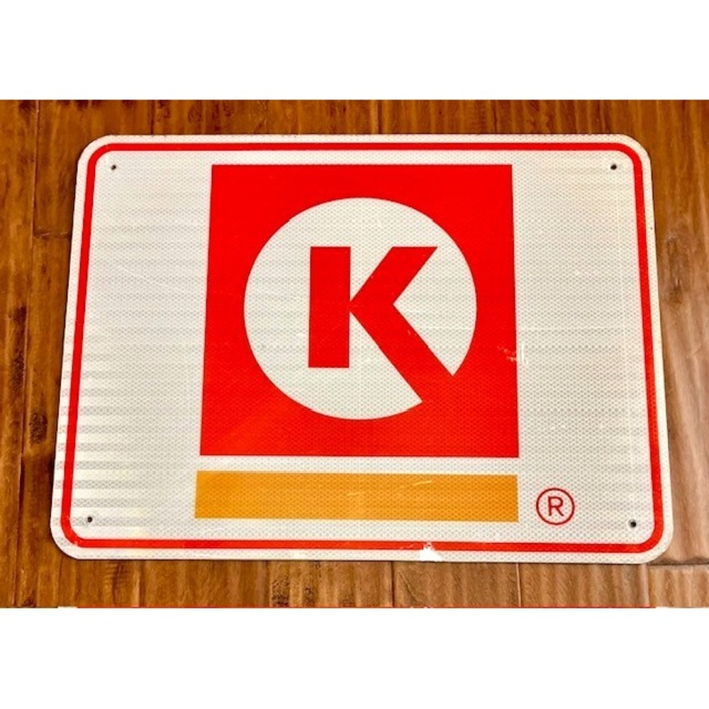 Circle K Convenience Store Highway Exit Sign 18" x 24"  Circle K Store Aluminum